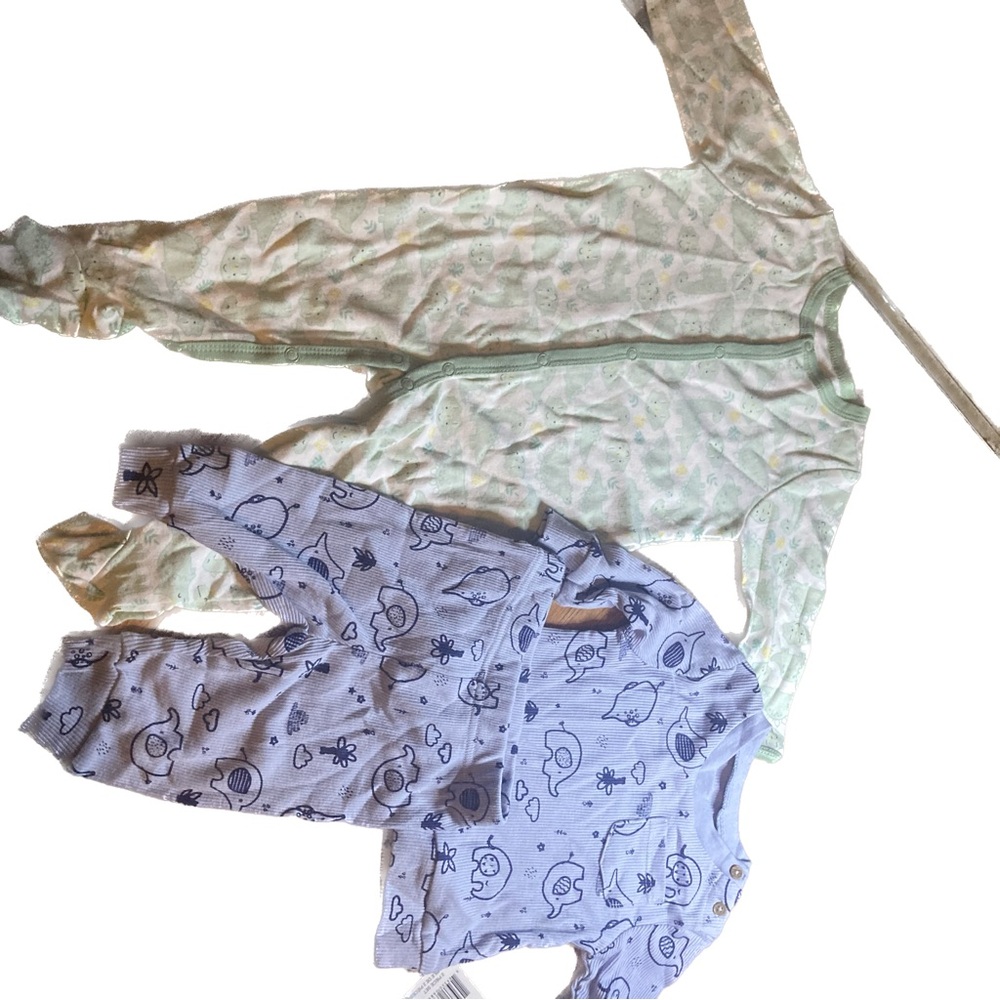 Set of 3 baby boy / neutral pajamas